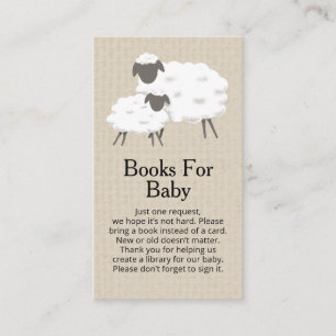 A Sweet Little Lamb Books for Baby Enclosure Card