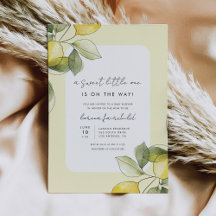 A Sweet Little One Lemon Baby Shower