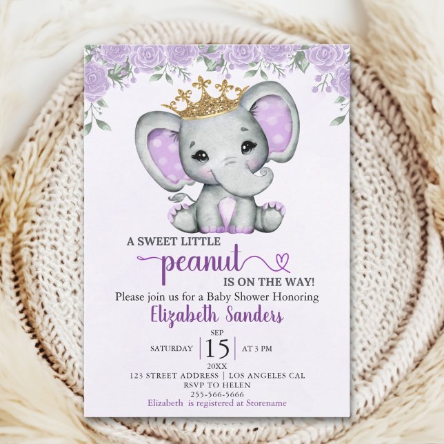 A Sweet Little Peanut is on the way Baby shower Invitation (Creator Uploaded)