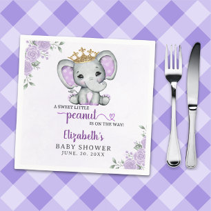 A Sweet Little Peanut is on the way Baby shower Napkin