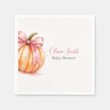 A Sweet Little Pumpkin Baby Shower Napkins