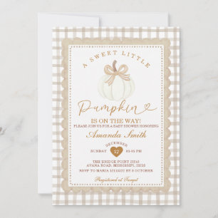 A Sweet Little Pumpkin Is on the Way Baby Shower Invitation