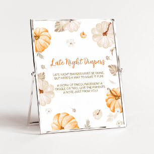 A Sweet Little Pumpkin Late Night Diapers Poster