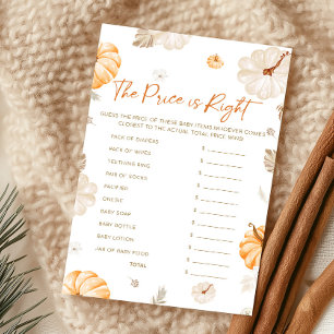 A Sweet Little Pumpkin The Price Is Right Game