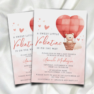 A Sweet Little Valentine is on the Way Baby Shower Invitation