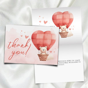 A Sweet Little Valentine is on the Way Baby Shower Thank You Card