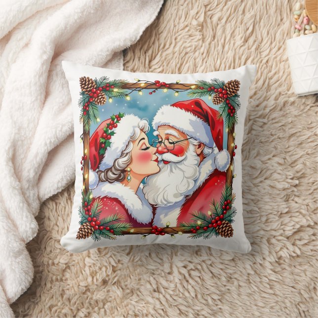 A Sweet Old-Fashioned Christmas | Mr and Mrs Claus Cushion (Blanket)