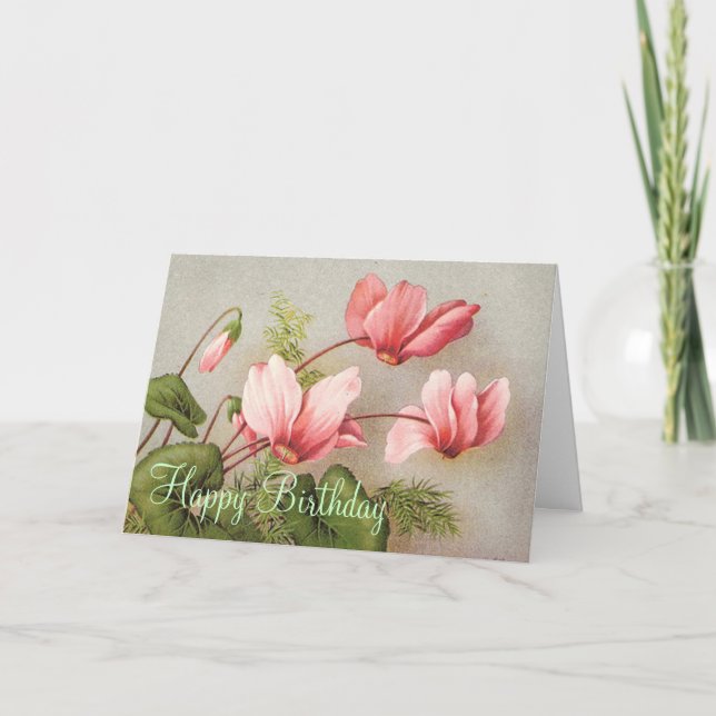 A Sweet Pea Happy Birthday Card (Front)