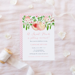 A Sweet Peach Is Getting Married Bridal Shower Invitation