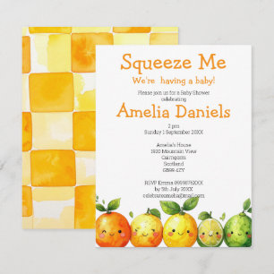 A Sweet & Sunny Citrus Baby Shower Invitation