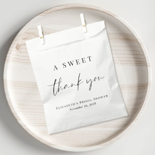 A Sweet Thank You Bridal Shower Favour Bag