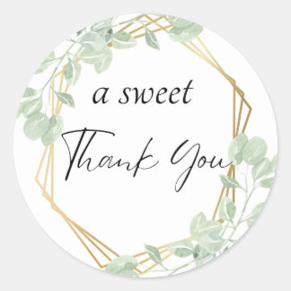 “A Sweet Thank You” Favour Sticker
