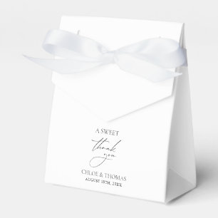 A Sweet Thank You Minimal Wedding Favour Box