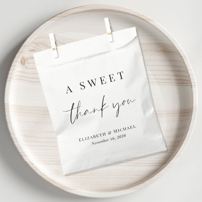 A Sweet Thank You Wedding Favour Bag (Creator Uploaded)