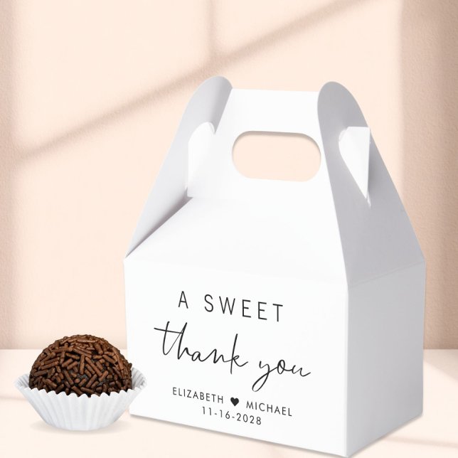 A Sweet Thank You Wedding Favour Box (Creator Uploaded)
