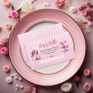 A Sweet Tini One Baby Shower Diaper Raffle Enclosure Card