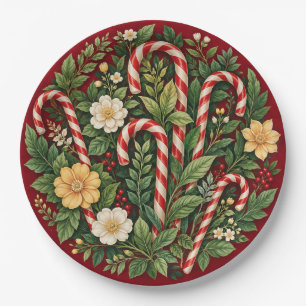 A Sweet Yuletide Bloom Paper Plate
