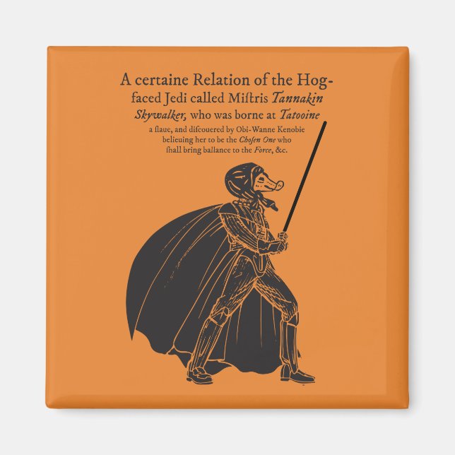 A swinery far far away magnet (Front)
