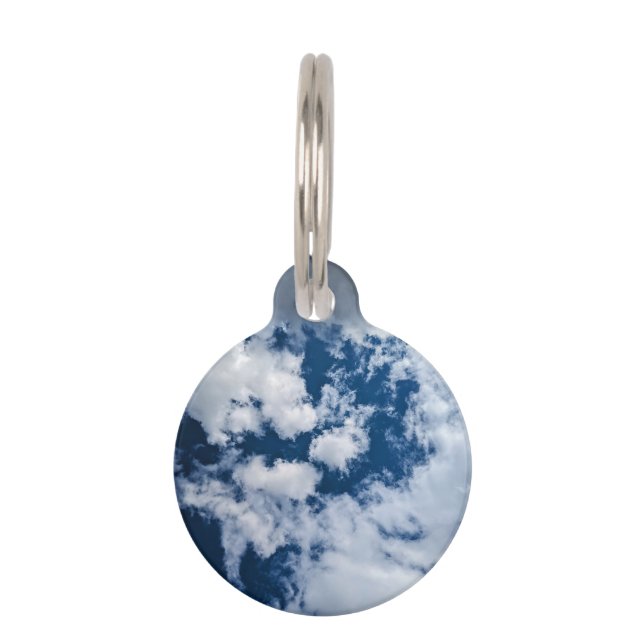 A swirl of clouds pet tag (Front)