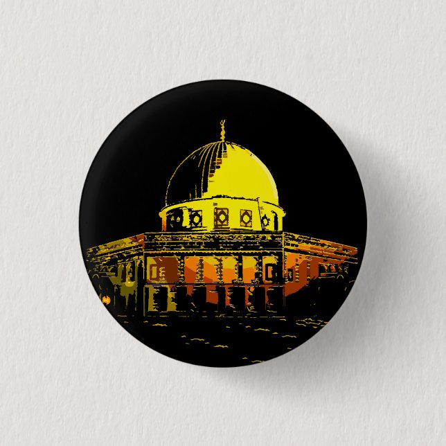A Symbol of Peace: Dome of the Rock Button (Front)