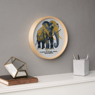 A symbol of strength, wisdom, and prosperity. clock