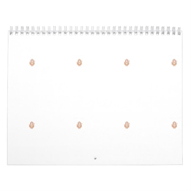 A symmetrical design featuring brown geometric mot calendar (Cover)