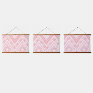 A symmetrical pattern featuring red and pink moti Hanging Tapestry
