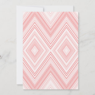 A symmetrical pattern featuring red and pink moti Invitation