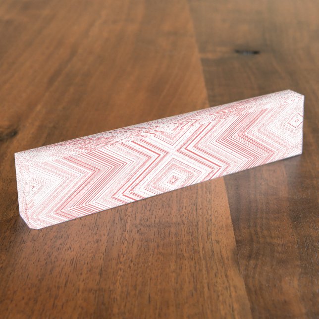  A symmetrical pattern featuring red and pink moti Nameplate (Side)