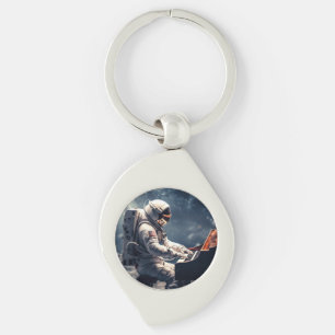 A Symphony for the Stars   Astronaut Piano on Moon Key Ring
