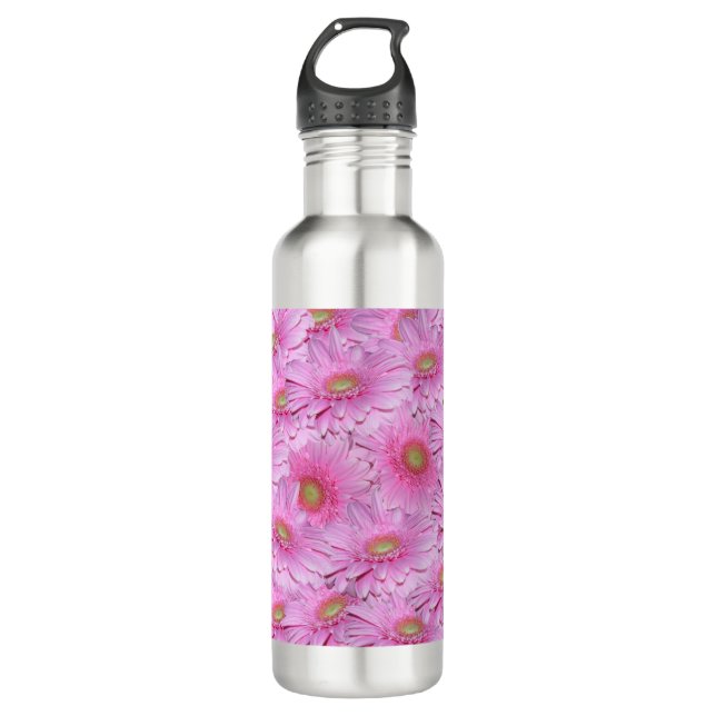 A Symphony of Pink Gerberas, 710 Ml Water Bottle (Front)