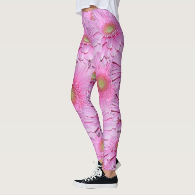A Symphony of Pink Gerberas, Leggings (Left)