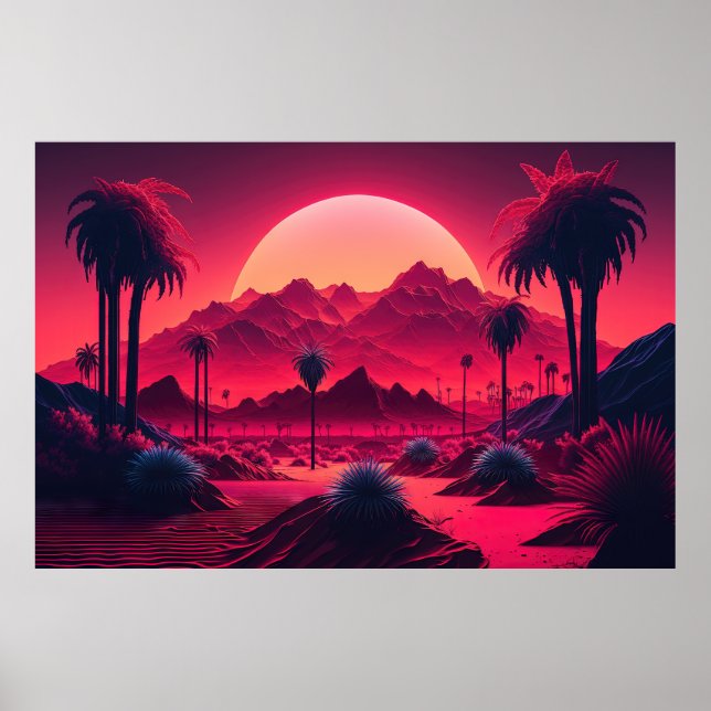 A Synthwave World Beyond Our Own Poster (Front)