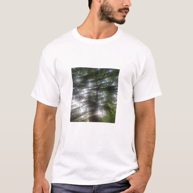 a T-shirt with a picture of a tree  (Front)