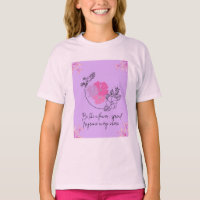 A t-shirt with beautiful floral design