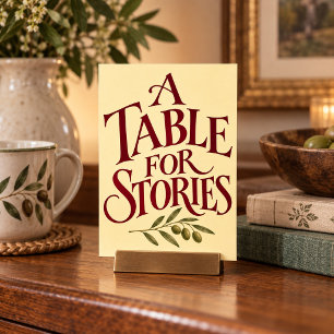 A Table for Stories Art Print