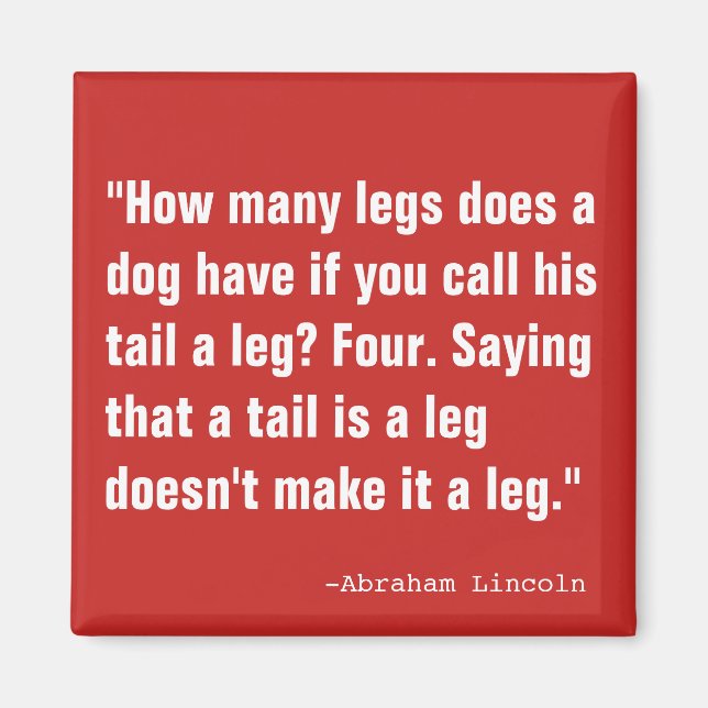 A Tail Is Not a Leg Magnet (Front)