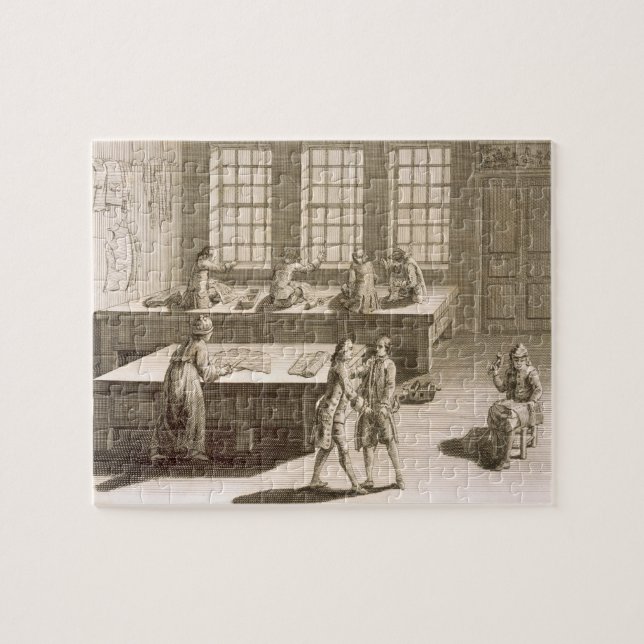 A tailor's workshop, from the 'Encyclopedie des Sc Jigsaw Puzzle (Horizontal)