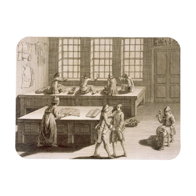 A tailor's workshop, from the 'Encyclopedie des Sc Magnet (Horizontal)