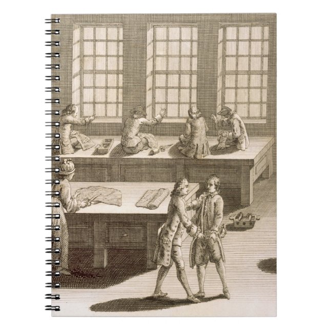 A tailor's workshop, from the 'Encyclopedie des Sc Notebook (Front)