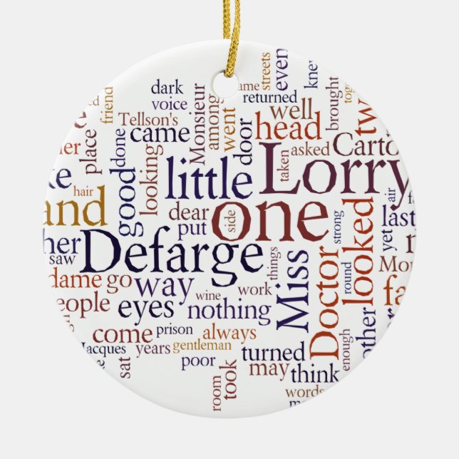 A Tale of Two Cities Ceramic Tree Decoration (Front)