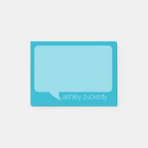 A Talk Bubble with Personalised Name Post-it Notes