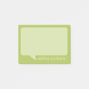 A Talk Bubble with Personalised Name Post-it Notes