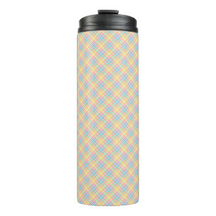 A tall, cylindrical tumbler with a black lid