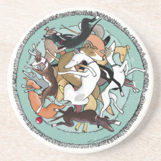 A "Tangle" of Iggies coaster