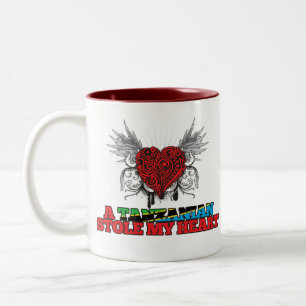 A Tanzanian Stole my Heart Two-Tone Coffee Mug