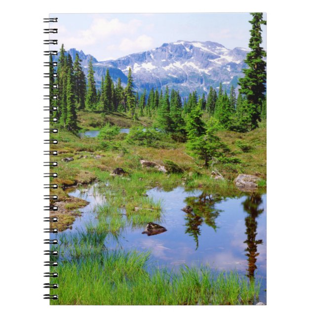A tarn in the backcountry of Vancouver Island Notebook (Front)