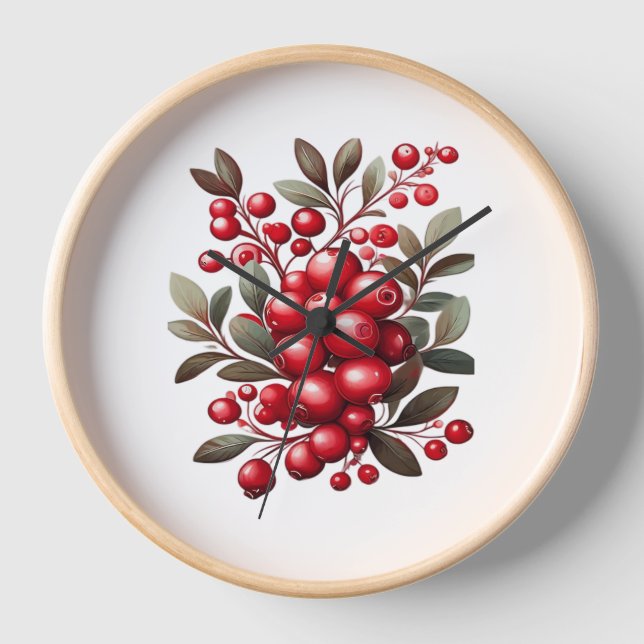 A Tart & Tasty Superfruit Classic T-Shirt Clock (Front)