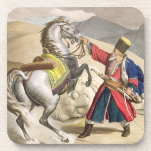 A Tartar with his Horse, engraved by the Thierry B Coaster