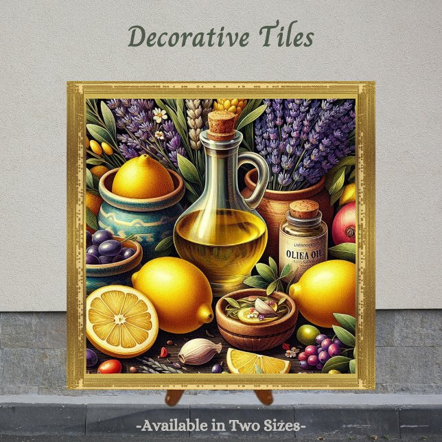 A Taste of Italy, Tile by Tile (Italian inspired decorative tile. Perfect tile to display in the kitchen.)
